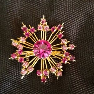 Vintage Crystal brooch